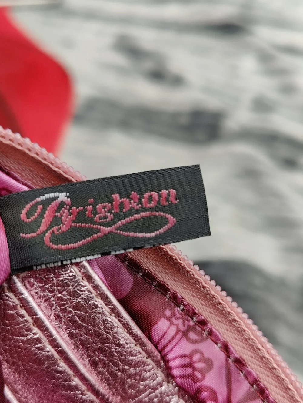 Brighton Pink Metallic Pouch